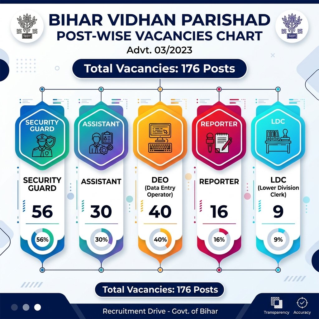Bihar Vidhan Parishad Post-Wise Vacancies Infographic