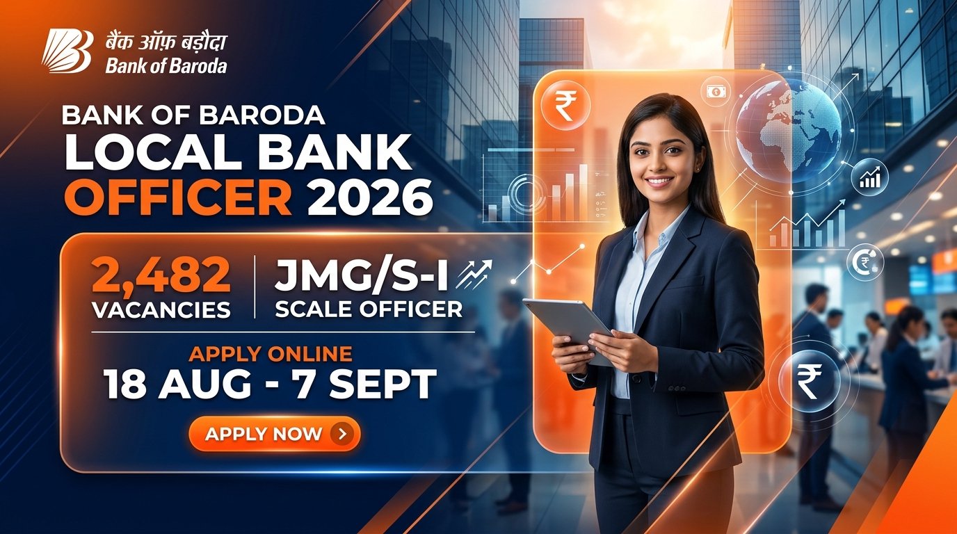 BOB LBO Recruitment 2026: 2,482 Vacancies, Eligibility, Salary, Exam Pattern & Apply Online