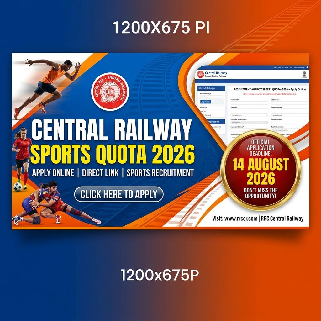 Central Railway Apply Online Banner
