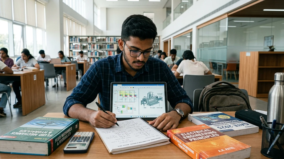 CPCL JEA Candidate Studying Engineering Circuit Diagrams and Plant Maintenance