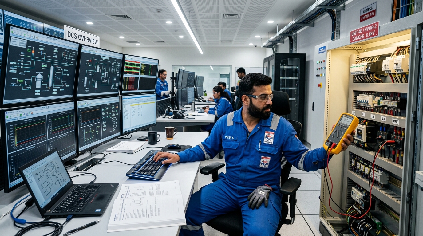 CPCL Electrical and Instrumentation DCS Automation and Testing Control Panel