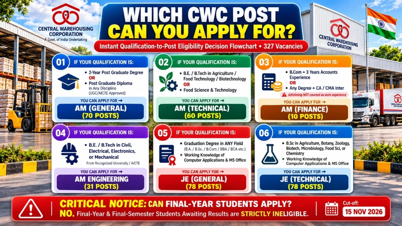 Which CWC Post Can You Apply For Decision Flowchart