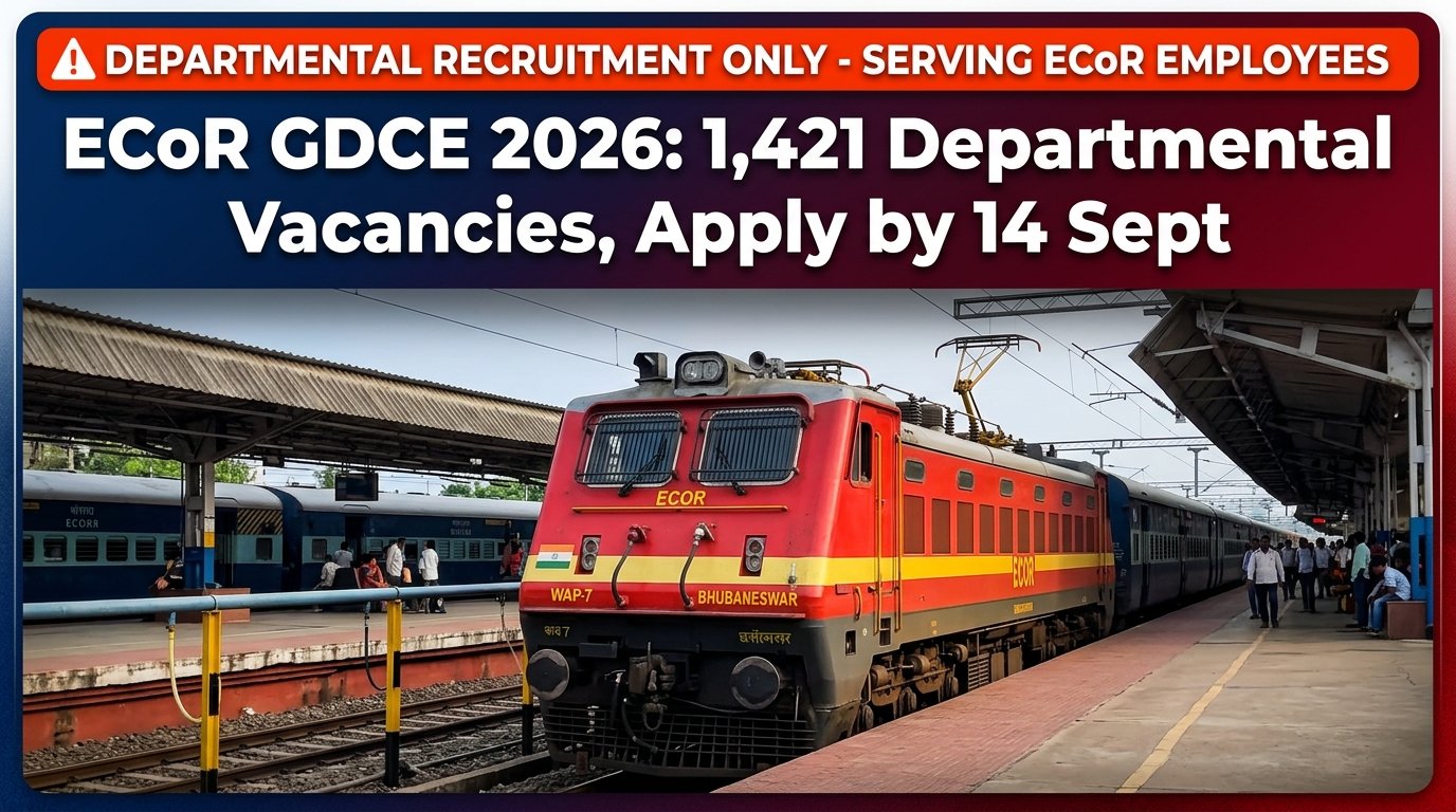 ECoR GDCE 2026 Departmental Recruitment Notice Banner
