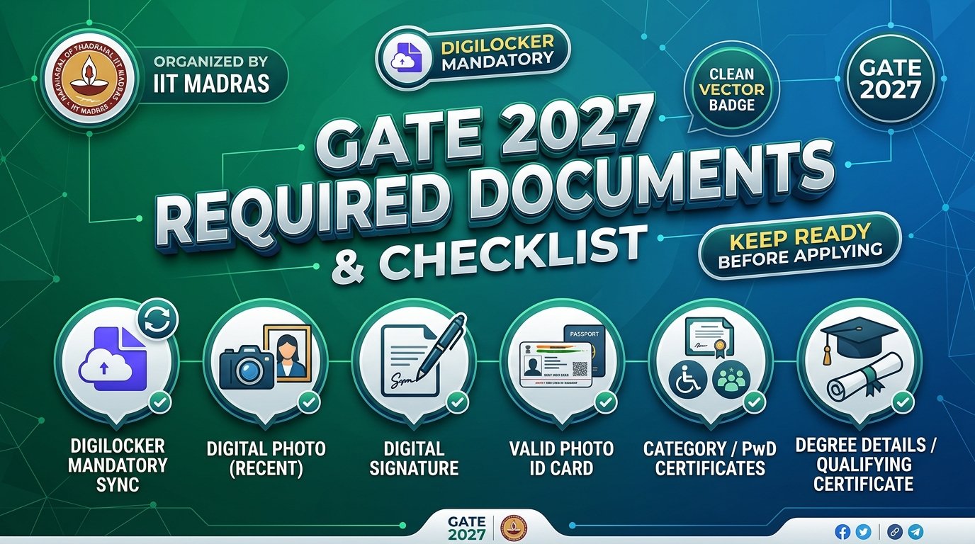 GATE 2027 Required Documents & Application Form Checklist - IIT Madras