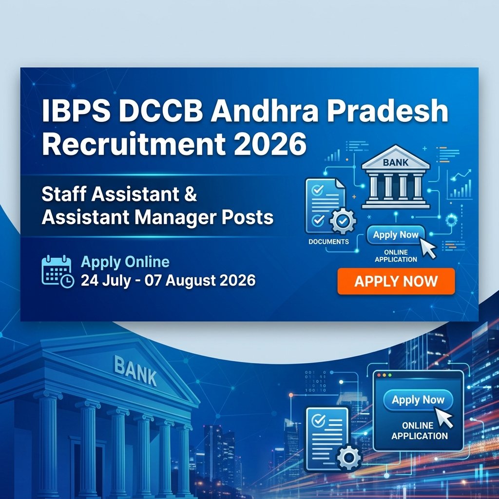 IBPS DCCB AP Recruitment 2026 Notification Out – Apply Online for Staff Assistant & Assistant Manager Posts