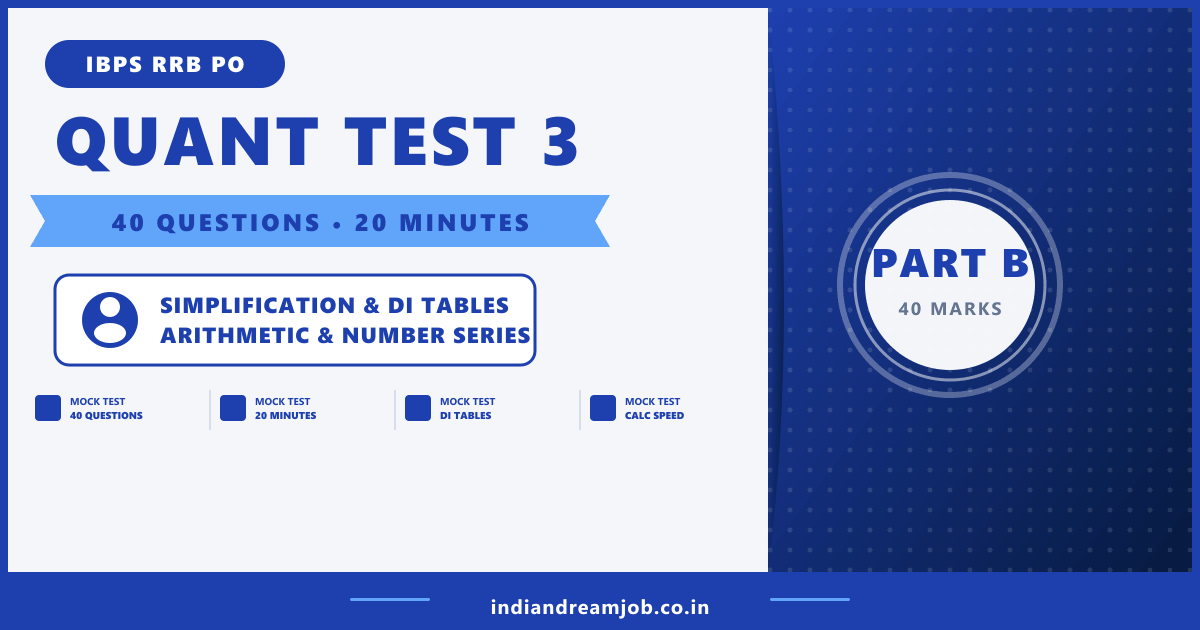 IBPS RRB PO Quantitative Aptitude Mock Test 3 40 Questions