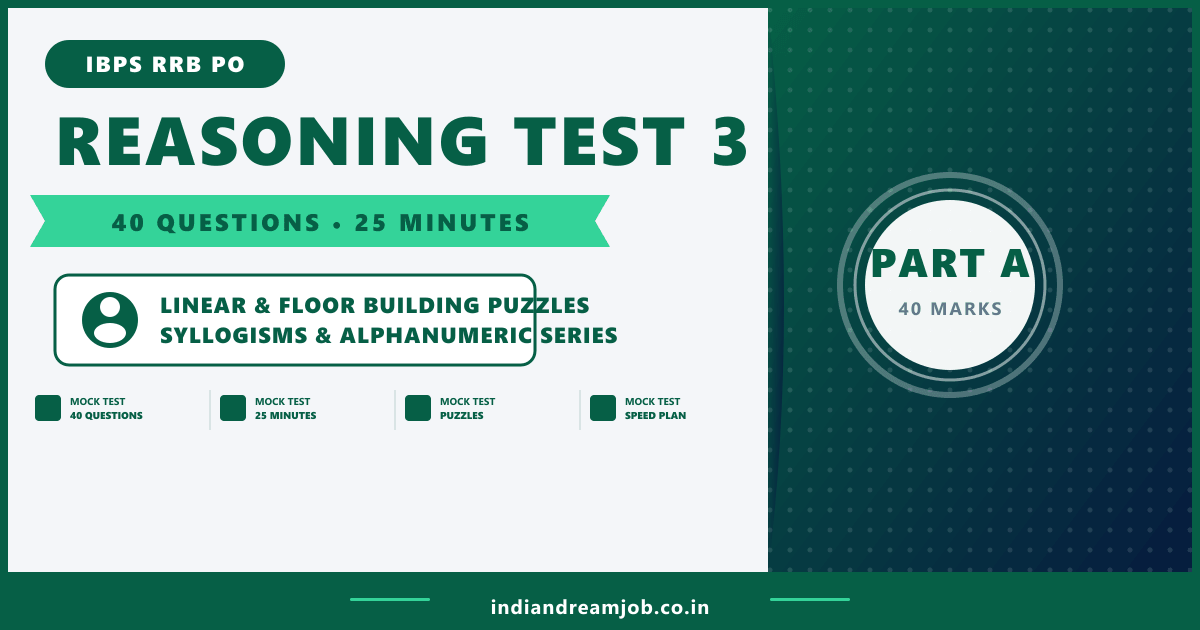 IBPS RRB PO Reasoning Mock Test 3 40 Questions