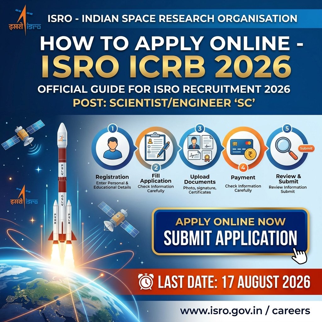 ISRO Scientist Engineer Recruitment 2026 How to Apply Online Step by Step Guide
