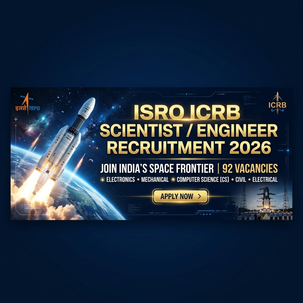 ISRO Scientist Engineer Recruitment 2026 Notification Out for 92 Posts – Apply Online