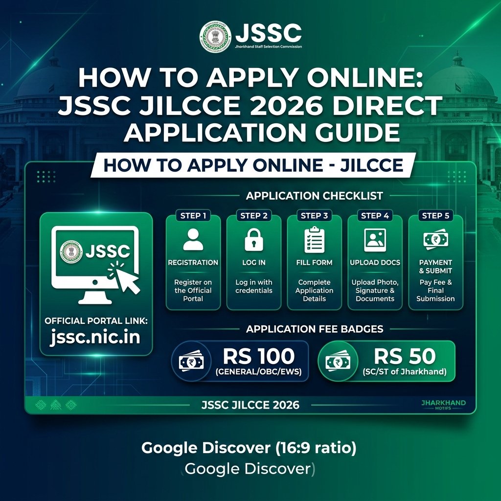 How to Apply Online for JSSC JILCCE 2026 Direct Application Guide