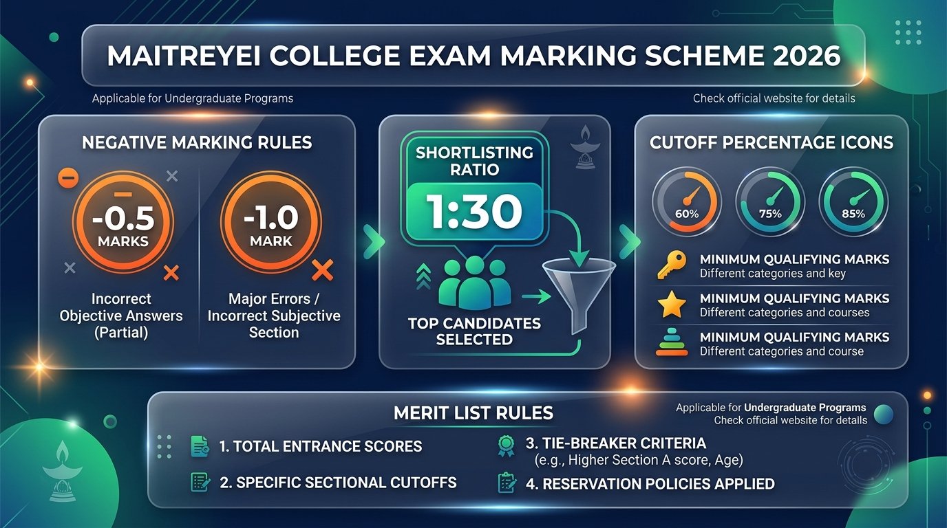 Maitreyi College Exam Marking Scheme Negative Marking and Cutoff Rules