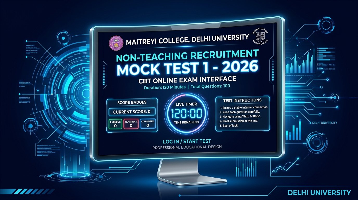 Maitreyi College Non-Teaching Mock Test 1 2026 – Free CBT Practice Paper