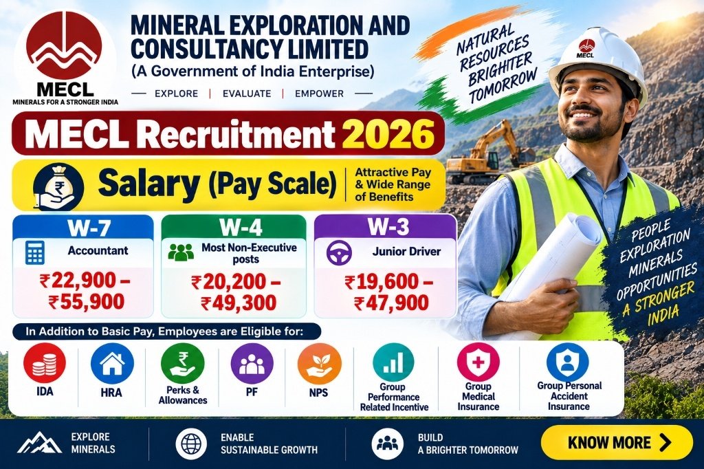MECL Recruitment 2026 Salary Pay Scale and Government Allowances Banner