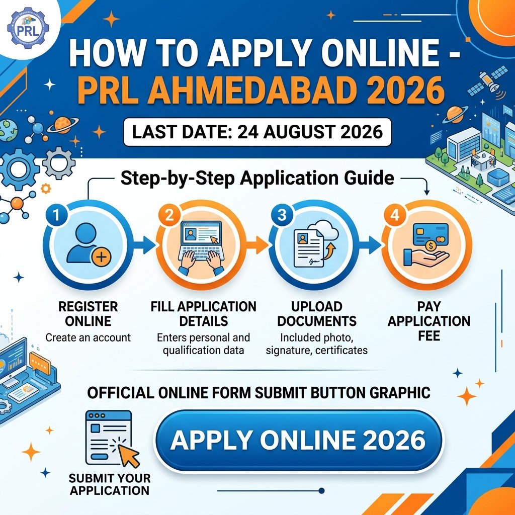PRL Officer Recruitment 2026 How to Apply Online Step by Step Guide