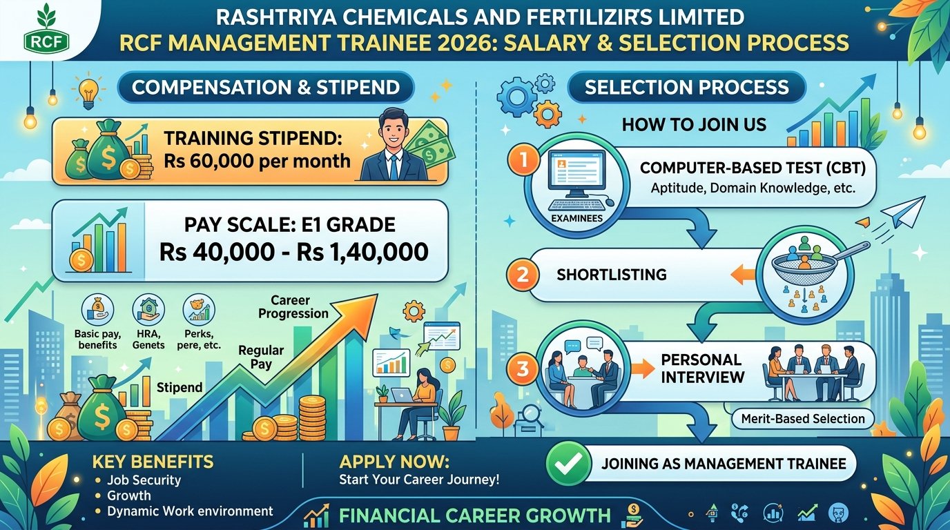 RCF Management Trainee 2026 Salary Pay Scale Selection Process Poster