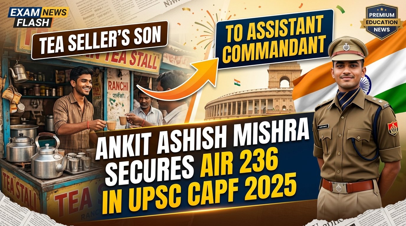 Ankit Ashish Mishra UPSC CAPF AIR 236 Success Story
