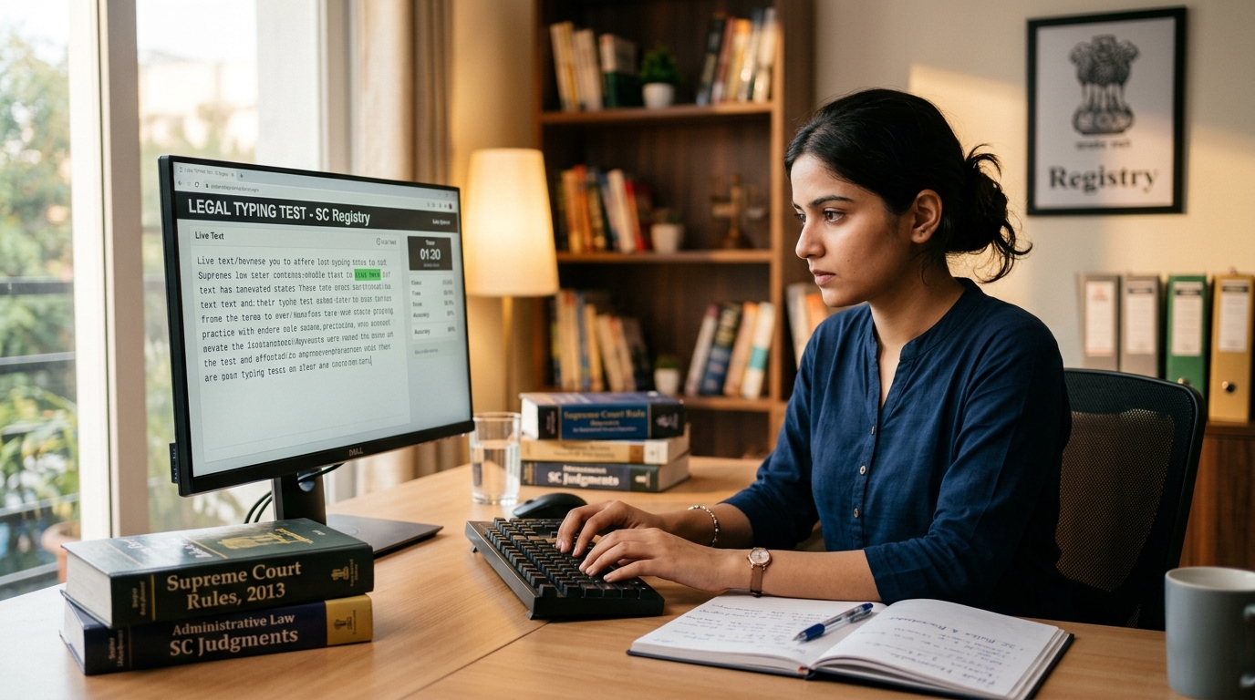 Supreme Court JCA Preparation & English Typing Test Practice