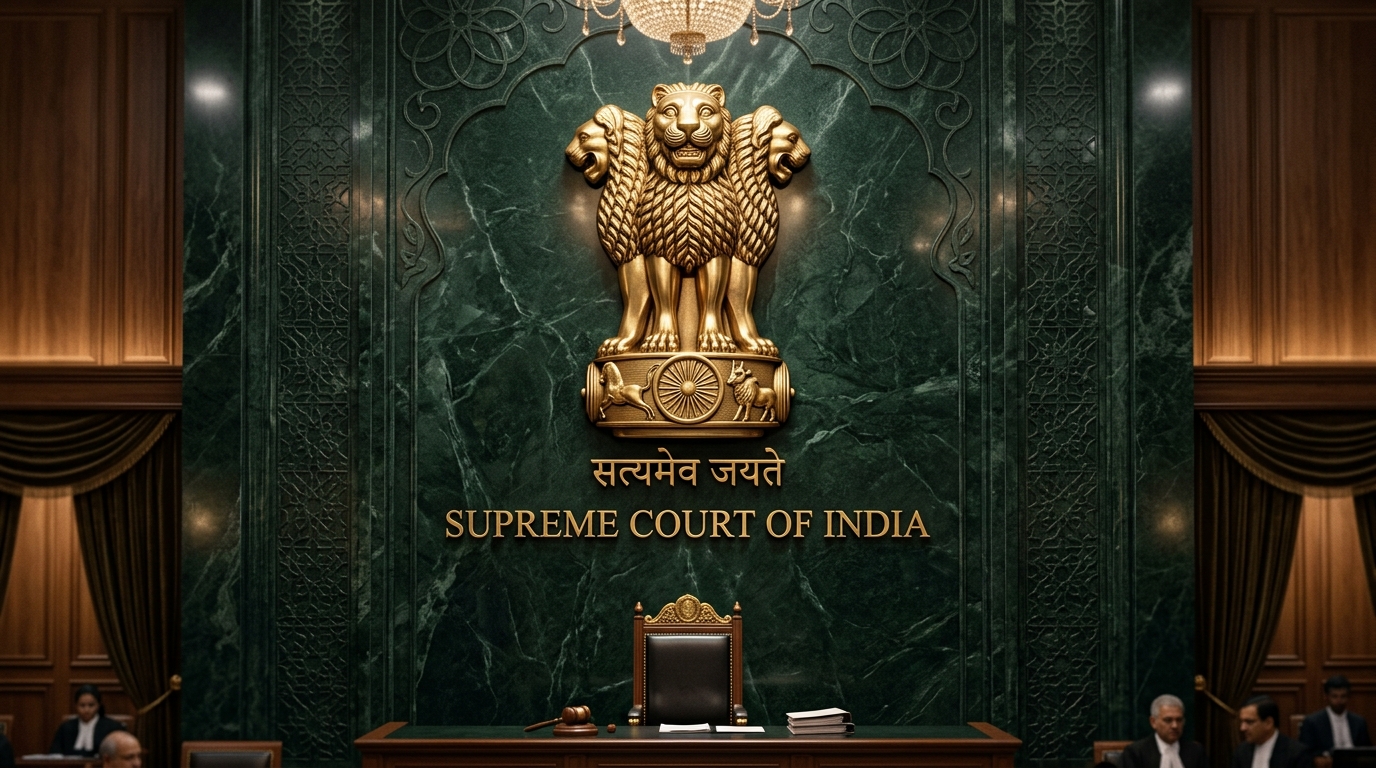 Supreme Court of India Official Seal Emblem 8k