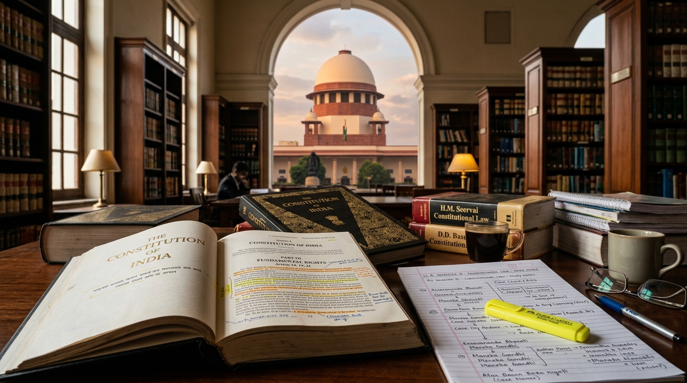 Supreme Court Law Library & Constitution Syllabus Study Desk