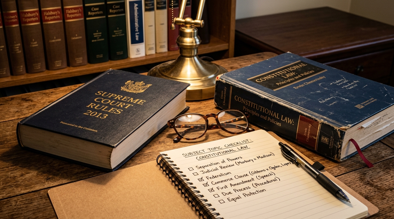 Supreme Court Rules 2013 Book & Constitutional Law Syllabus Guide