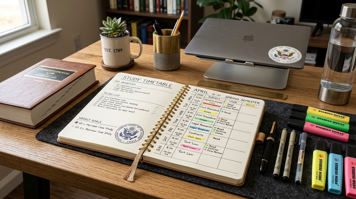 Supreme Court JCA Study Timetable & Daily Syllabus Plan