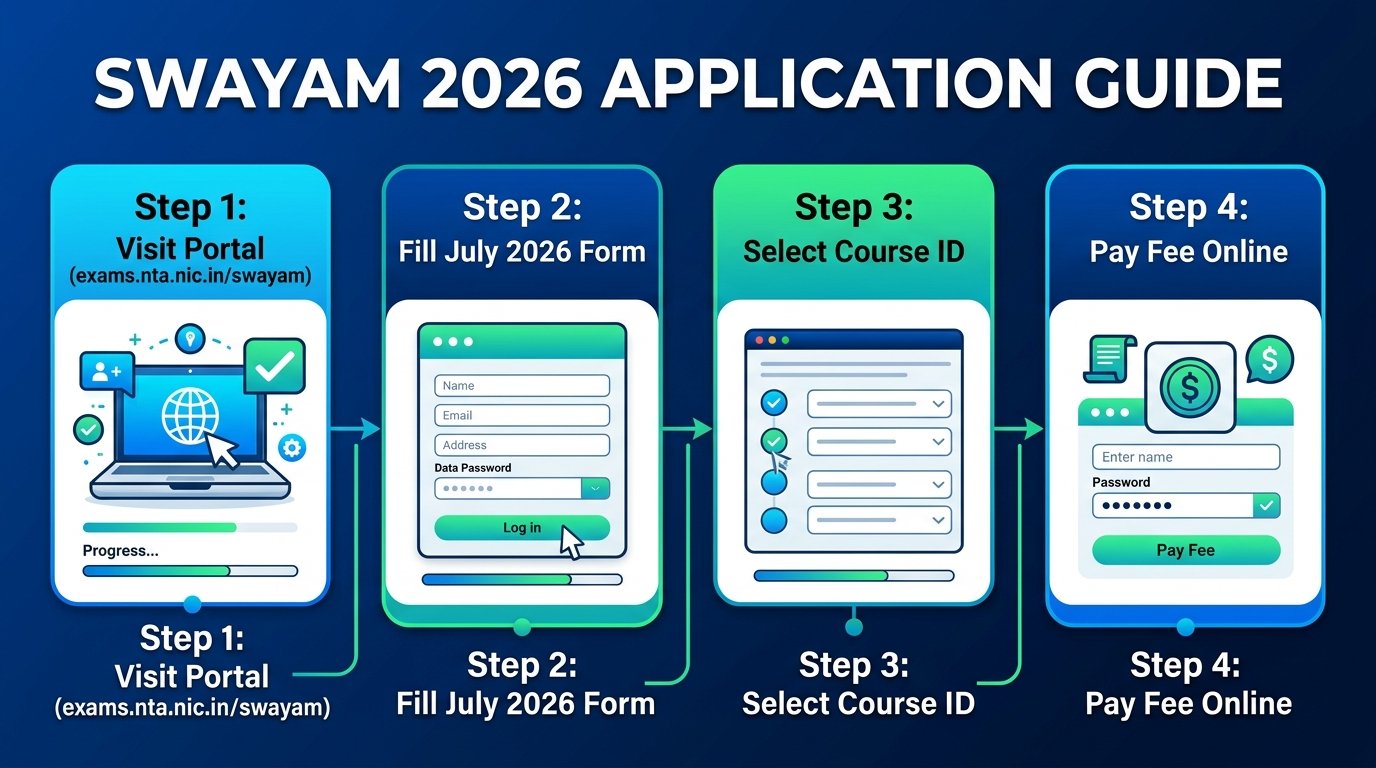 Guide to accessing the official NTA SWAYAM July 2026 application portal