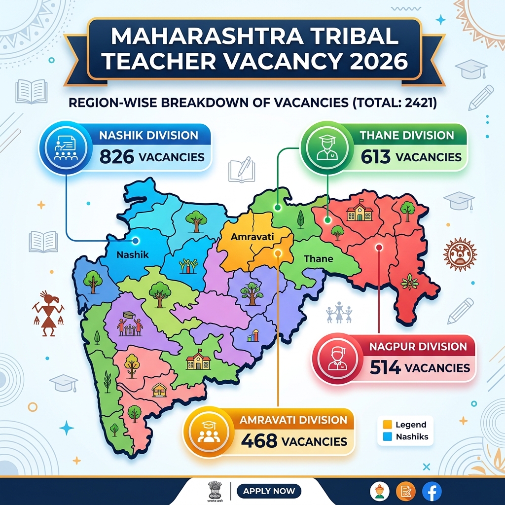 Tribal teacher vacancies in Nashik Thane Amravati and Nagpur