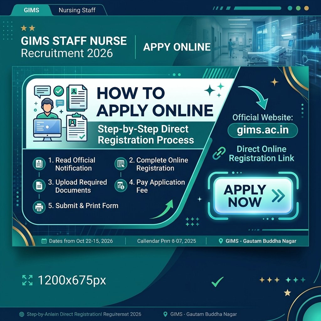 GIMS Staff Nurse Apply Online 2026
