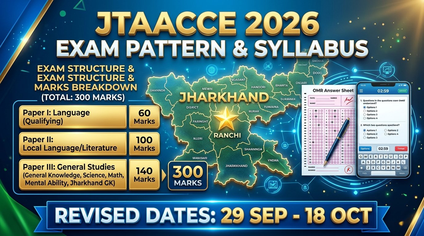JTAACCE 2026 Exam Pattern & Syllabus