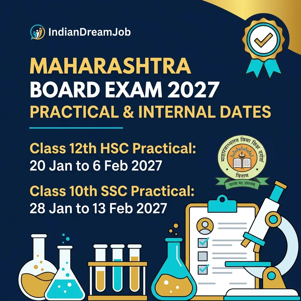 Maharashtra Practical Exam Dates 2027 Schedule - IndianDreamJob