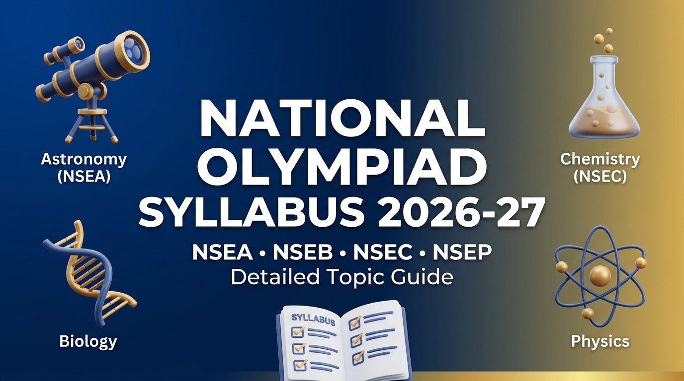 National Olympiad Syllabus 2026-27: NSEA, NSEB, NSEC & NSEP