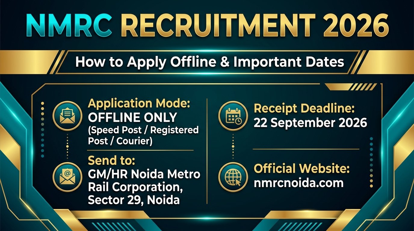 How to Apply Offline for NMRC Recruitment 2026 and Key Dates