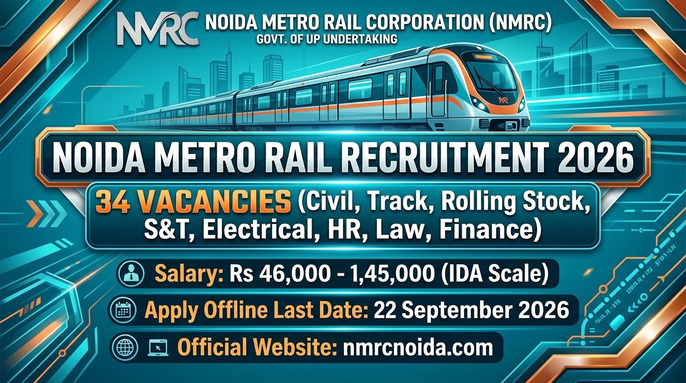 NMRC Recruitment 2026 – 34 Senior Section Engineer & Officer Vacancies