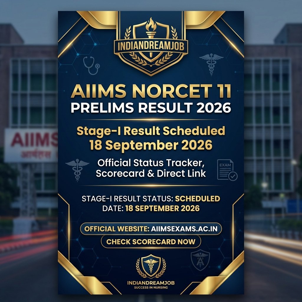 AIIMS NORCET 11 Prelims Result 2026 Announcement Banner & Status Tracker