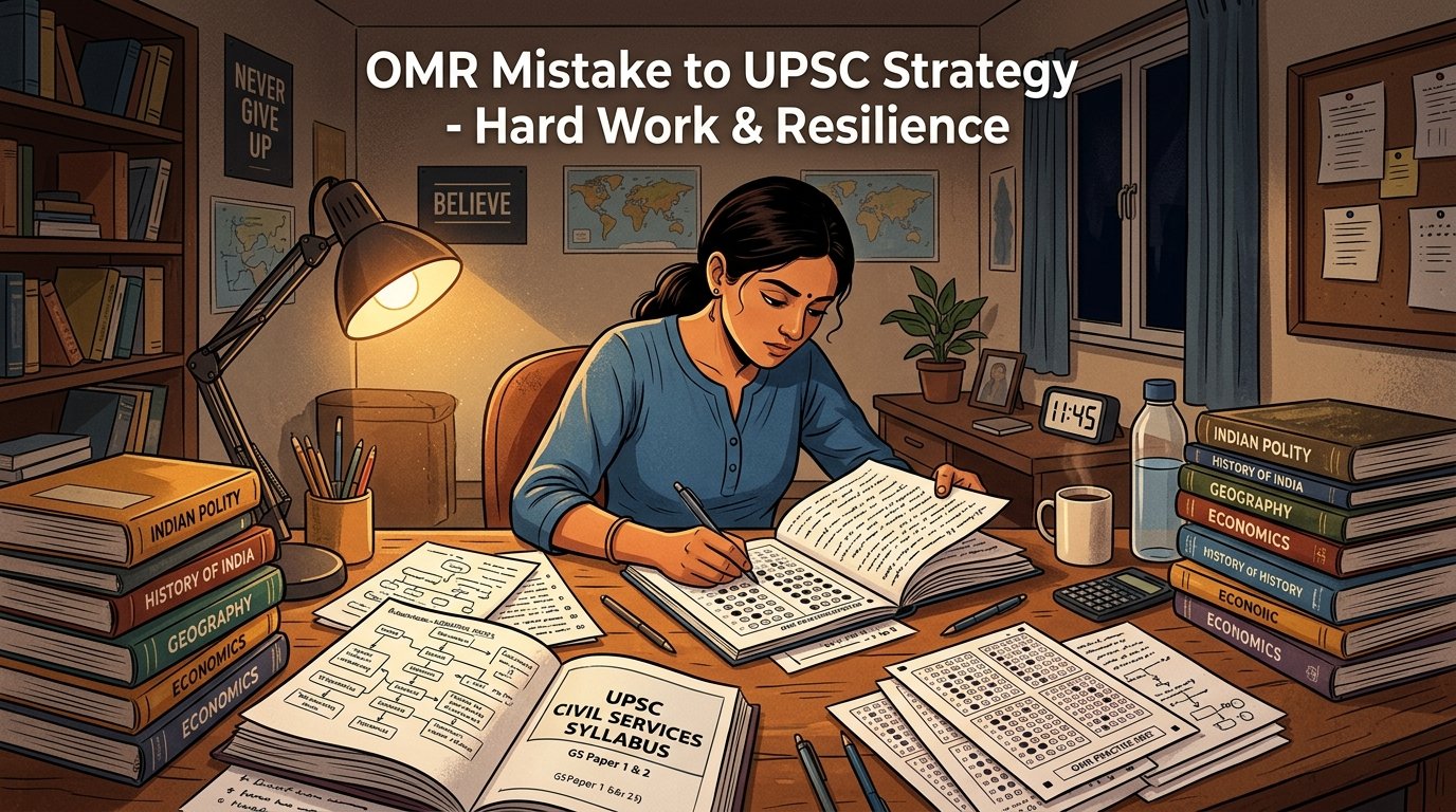 Prachi Chauhan UPSC preparation and OMR sheet error learning strategy
