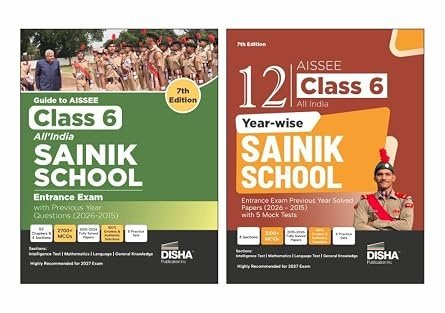 Disha Publication Guide to Class 6 All India Sainik School & RMS CET Entrance Exam with 12 Year Solved Papers
