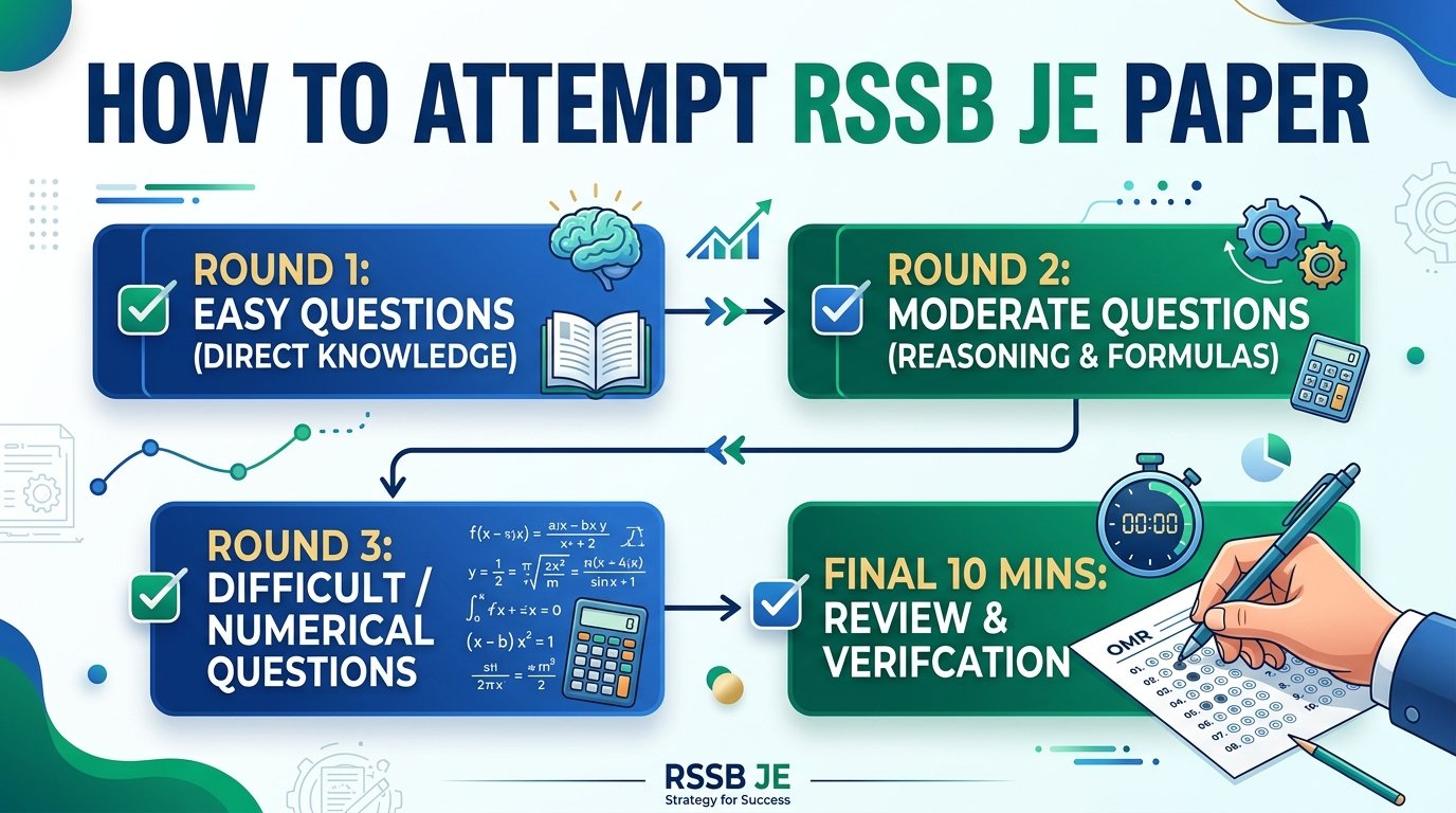 How to Attempt RSSB JE Question Paper 3-Round Strategy
