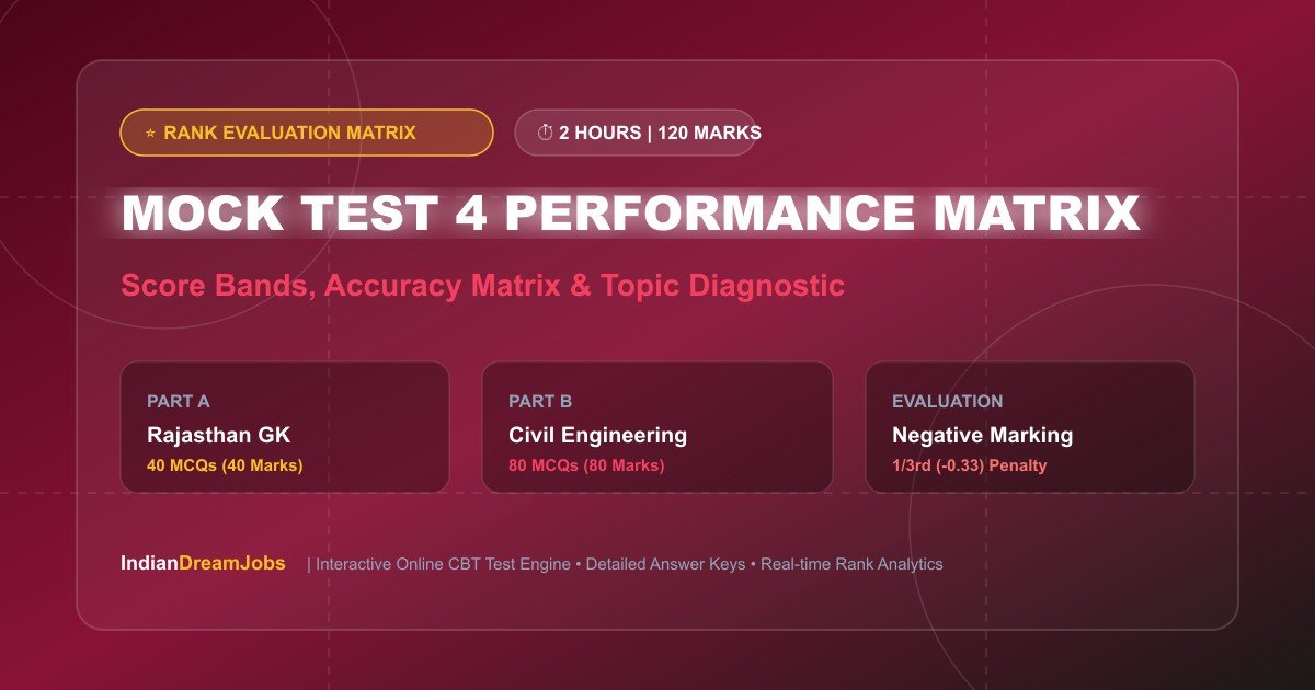 RSSB JE Civil Mock Test Performance Evaluation and Rank Analysis