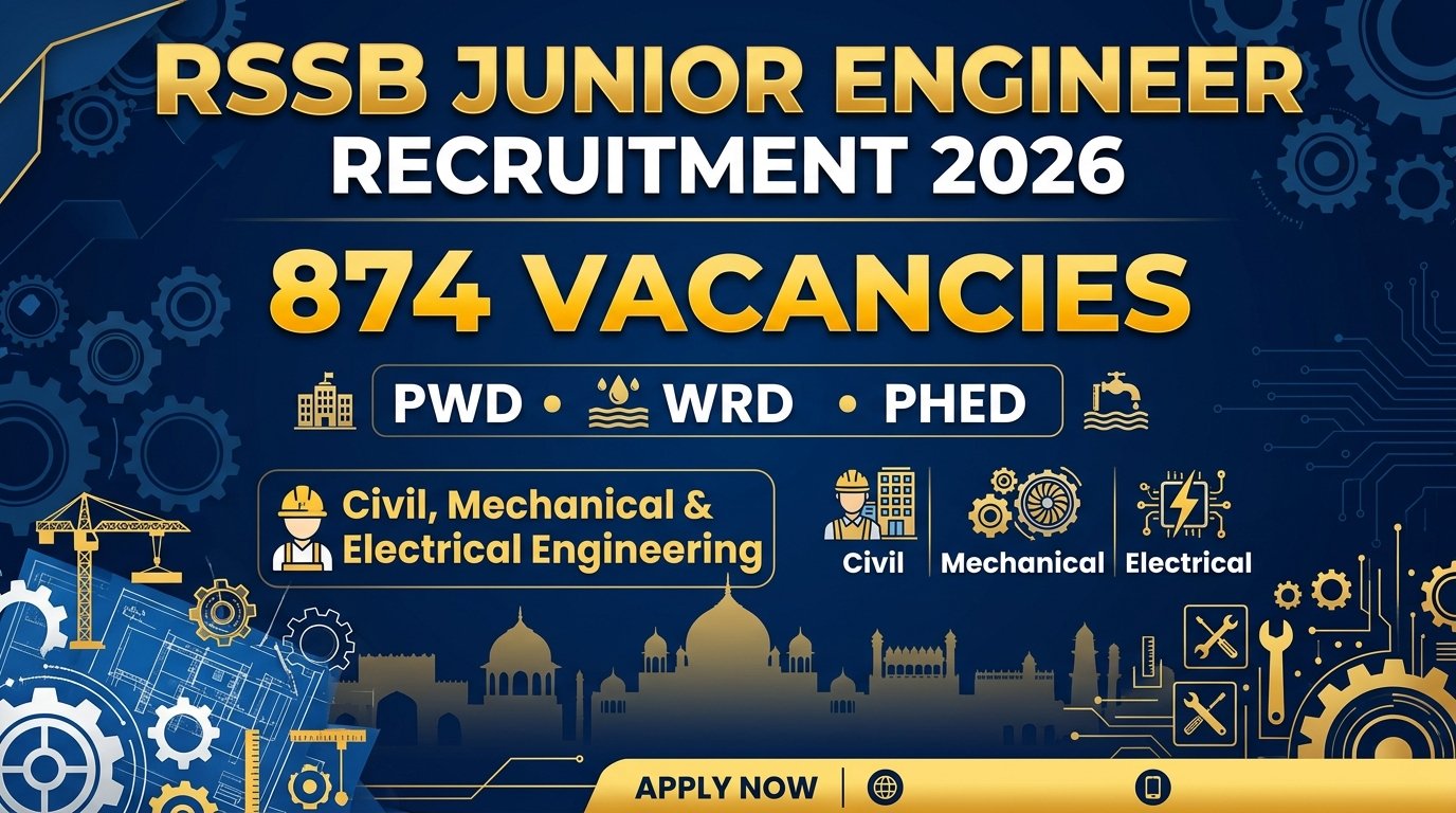 RSSB Junior Engineer Recruitment 2026: Apply Online for 874 Posts