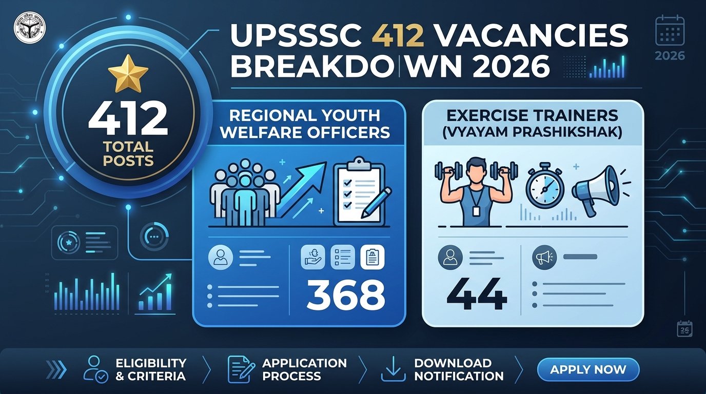 UPSSSC 412 vacancy 2026 post-wise vacancy